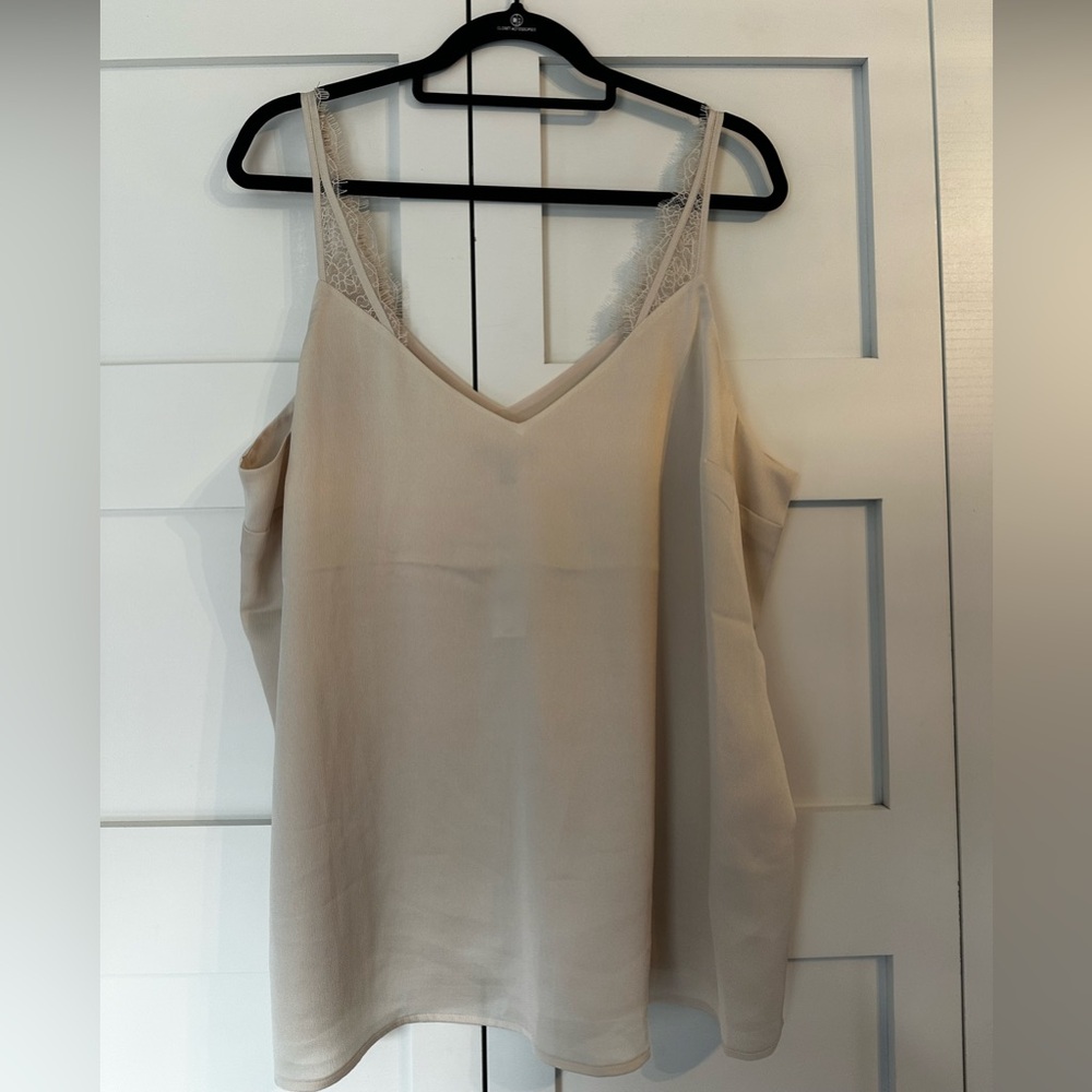 Express Cream Camisole with lace strap detail Size XL